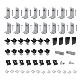 Black Tin Kit 30/35mm for 8 Solar Panels