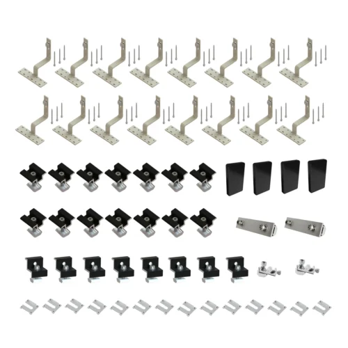 Black Tile Kit 30/35mm For 8 Solar Panels Black Tile Kit