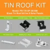 Black Tin Kit 30/35mm for 8 Solar Panels